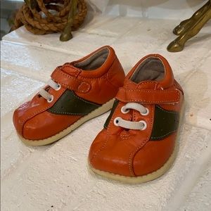 See Kia Run leather baby shoes